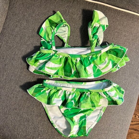 Janie and Jack palm ruffle bikini - Picture 2 of 3
